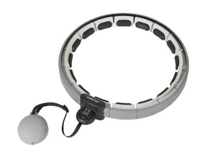 CRIVIT Hula-Hoop-Reifen Sportreifen Taillenumfang ca. 60–105 cm grau * B-Ware