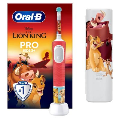 Oral-B Vitality Pro 103 Kids König der Löwen mit Reiseetui Elektrische Kinderzahnbürs