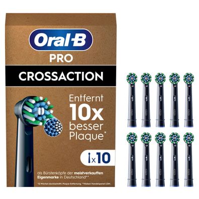 Oral-B Pro CrossAction 10er, schwarz FFU Aufsteckbürsten
