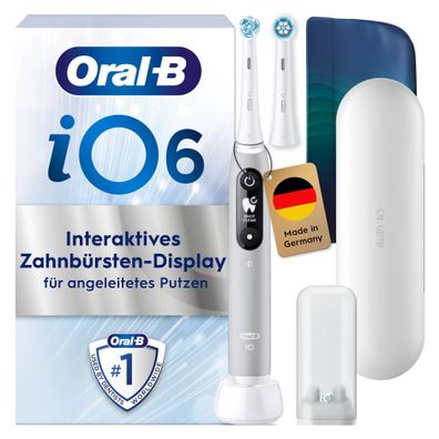 Oral-B iO Series 6, Grey Opal Luxe Editon Elektrische Zahnbürste