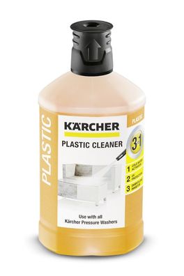 Kärcher Kunststoffreiniger 3-in-1 (1L) Reinigungsmittel für Hochdruckreiniger