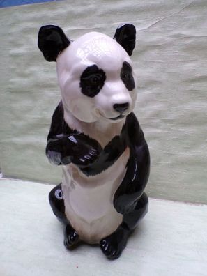 Hutschenreuther Gunther R Granget sitzender Pandabär ca 40cm Tierfigur signiert