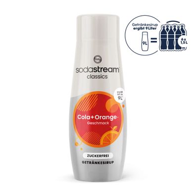 SodaStream Cola + Orange ohne Zucker Sirup 440ml  Sirup für SodaStream