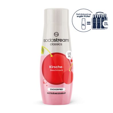 SodaStream Kirsche ohne Zucker Sirup 440ml Sirup für SodaStream