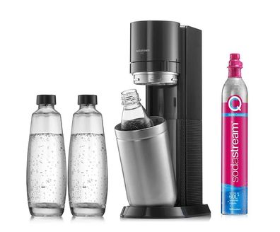 SodaStream Duo titan Vorteilspack Trinkwassersprudler mit 3 Karaffen