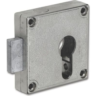 JuNie 7405 Zylinder-Kastenschloss Dornmaß 40mm Messing vernickelt