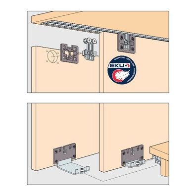 Hawa Clipo 36 H MS - Beschlägegarnitur 1000x2400 2 türig ()