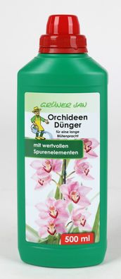 Flüssiger Dünger für Orchideen 0,5 Liter Orchideendünger Flüssigdünger Orchidee