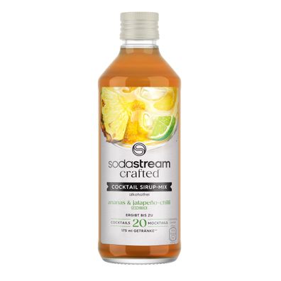 SodaStream Crafted Sirup-Mix Ananas Jalapeno 330ml Sirup für Sodastream