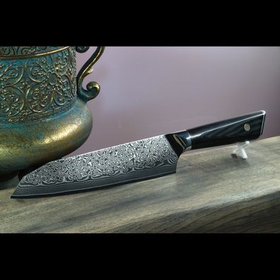 Schneidemesser | Santokumesser | Damastmesser | Küchenmesser | G10 - Messergriff