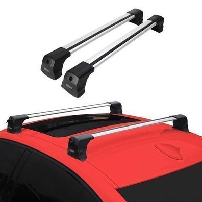 Dachträger Gepäckträger für Mazda 3 BL 2009-2013 Stufenheck Grundträger Alu Grau