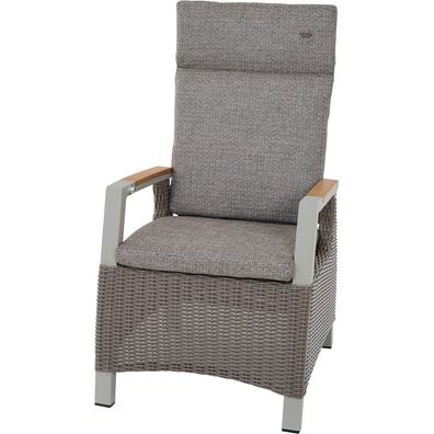 Corido Move Sessel / taupe / Aluminium / Teak / inkl. Auflage