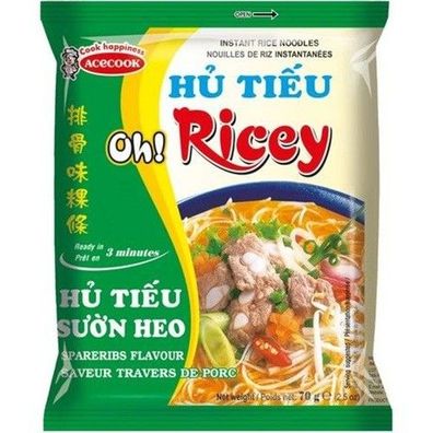 Acecook Instant Reisnudeln Hu Tieu Suon Heo Spareribs 70g