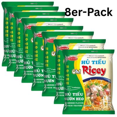 8er-Pack Acecook Instant Reisnudeln Hu Tieu Suon Heo Spareribs 70g