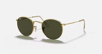 Ray-Ban RB3447 Round Metal - Gold - Grün 9499