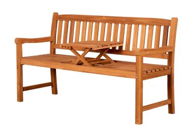 deVries Teakholz Gartenbank Woodie Trend Butler - 160 cm