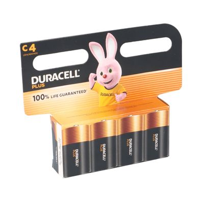 Duracell MN1400 Plus Baby Batterie 1,5V 4er Blister