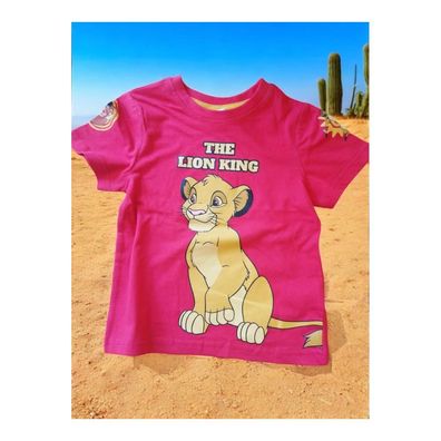 Lion King Simba T-Shirt für Jungen | Blau oder Rot | Gr. 92-128