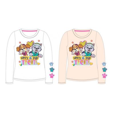 PAW Patrol Langarm- Shirt für Mädchen | 'Life's a PUP' | Skye & Everest