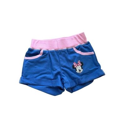 Kurze Jogginghose für Mädchen | Minnie Maus | Blau oder Pink | Größe 98-128