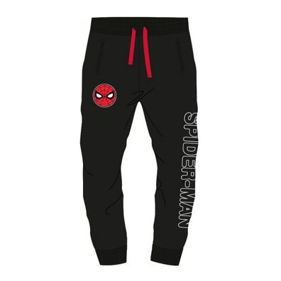 Bequeme Spiderman Freizeit- / Jogging- Hose für Jungen, schwarz, Größen 92 bis 134