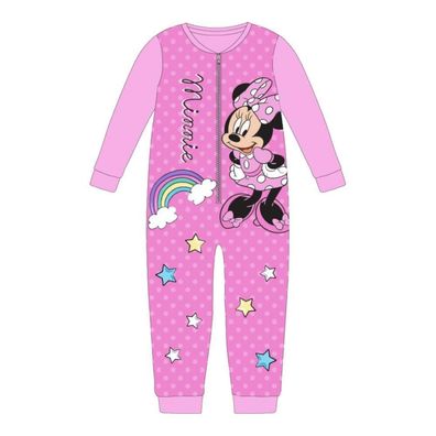 Minnie Maus Pyjama-Overall "Kleines Mäuschen" | Pink | 100% Polyester