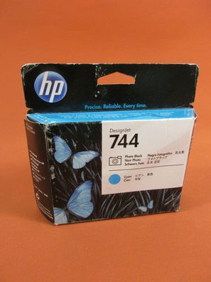 Original HP 744 photo black/Cyan F9J86A OVP , Druckkopf, HP printhead