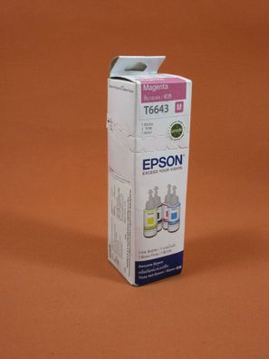 Original Epson T6643 Magenta OVP , intenpatrone, ruckerpatrone