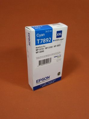 Original Epson T7892 XXL Cyan OVP , Epson ink cartridge