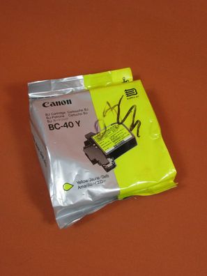 Original Canon BC-40Y Verschweißt , ruckerpatrone, anon ink cartridge