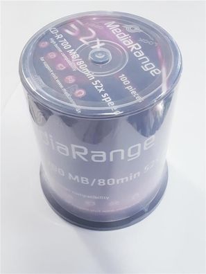 MediaRange CD-R 700MB 80min 52x 100er Spindel
