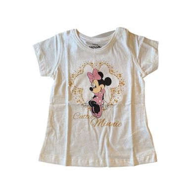 MinnieMouse-Kurzarm-Shirt für Mädchen | Rot oder Weiß | Größen 92-116