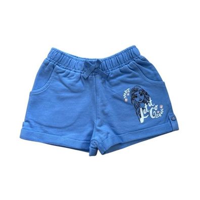 Kurze Jogginghose für Mädchen | Frozen | Blau oder Grau | Größe 92-128
