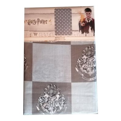 Spann- Bettlaken Harry Potter "Wappen" 90x200cm+25cm, 100% Baumwolle
