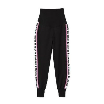 Mickey Mouse Freizeit- / Umstands- Hose mit Schriftzug an den Beinen, Umstandshose