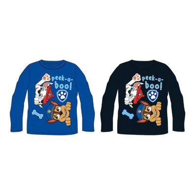 Paw Patrol Langarm-T-Shirt für Jungen - "peek-a-bool", 100% Baumwolle