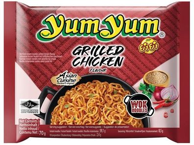 YumYum Instantnudeln Stir-Fried Grilled Chicken 70g