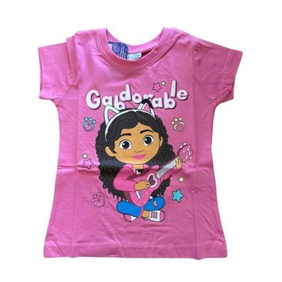 Kurzarm-Shirt für Mädchen | Gabby´s Dollhouse | Rosa oder Weiß | Größen 104-134