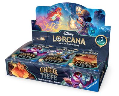 Disney Lorcana Set 10 Geflüster aus der Tiefe Display 24 Booster Packs Deutsch