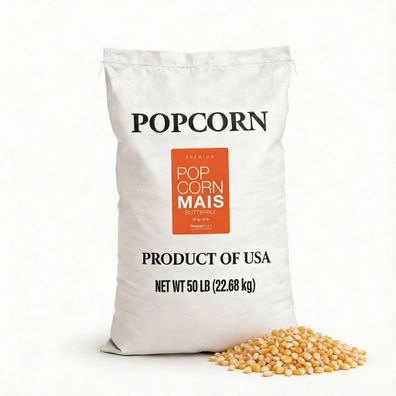 Premium Butterfly Popcornmais 22,68 kg XXL Sack