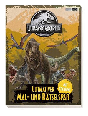 Panini Jurassic World: Ultimativer Mal- und Rätselspaß mit Stickern Wimmelbuch