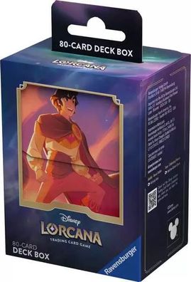 Disney Lorcana: Set 5 Shimmering Skies Deck Box Aladdin Sammelkarten Aufbewahren