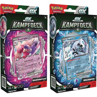 Pokemon PKM EX-Kampfdeck Baojian-ex / Kampfdeck Granforgita-ex Sammelkarten
