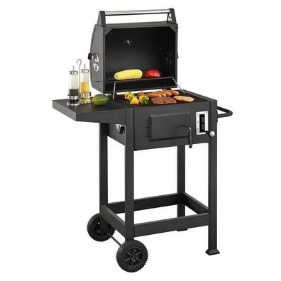 Grill Holzkohlegrill Grillwagen Holzkohle Kohlegrill Wagen Grillfläche B-WARE