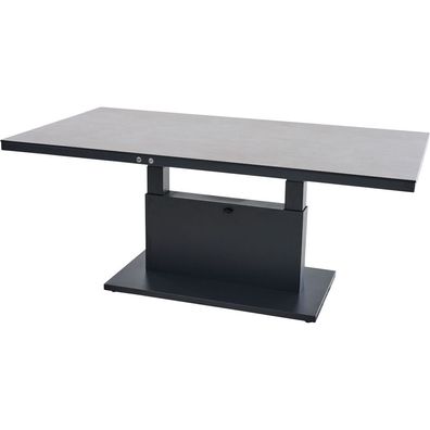 Talina e-Lifttisch 180cm x 95cm, Aluminium anthrazit, HPL beton, ohne Akku+Netzteil