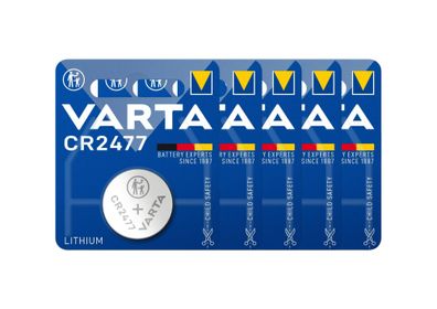 VARTA CR2477 Knopfzelle 3V – 5er-Set