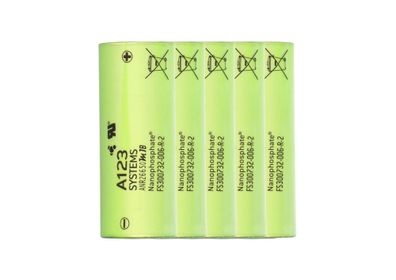 A123 26650 Einzelzelle 3,3V 2500mAh 5er-Set – LiFePO4 Akku kaufen