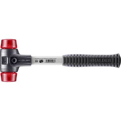 HALDER Simplex Schonhammer Ø 40 mm Plastik rot mit verstärkem Tempergussgehäuse