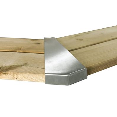 Edelstahleckenset für Holzpools | 8 St
