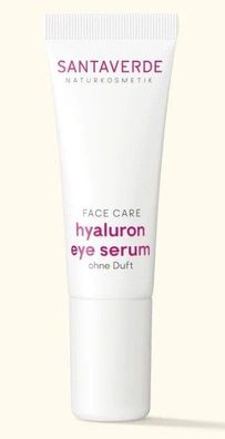 Santaverde Naturkosmetik - hyaluron eye serum - Feuchtigkeitsspendendes Augenserum